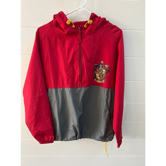 Gryffindor Harry Potter Windbreaker Jacket Unisex Size XS Pullover Hooded - Picture 1 of 9